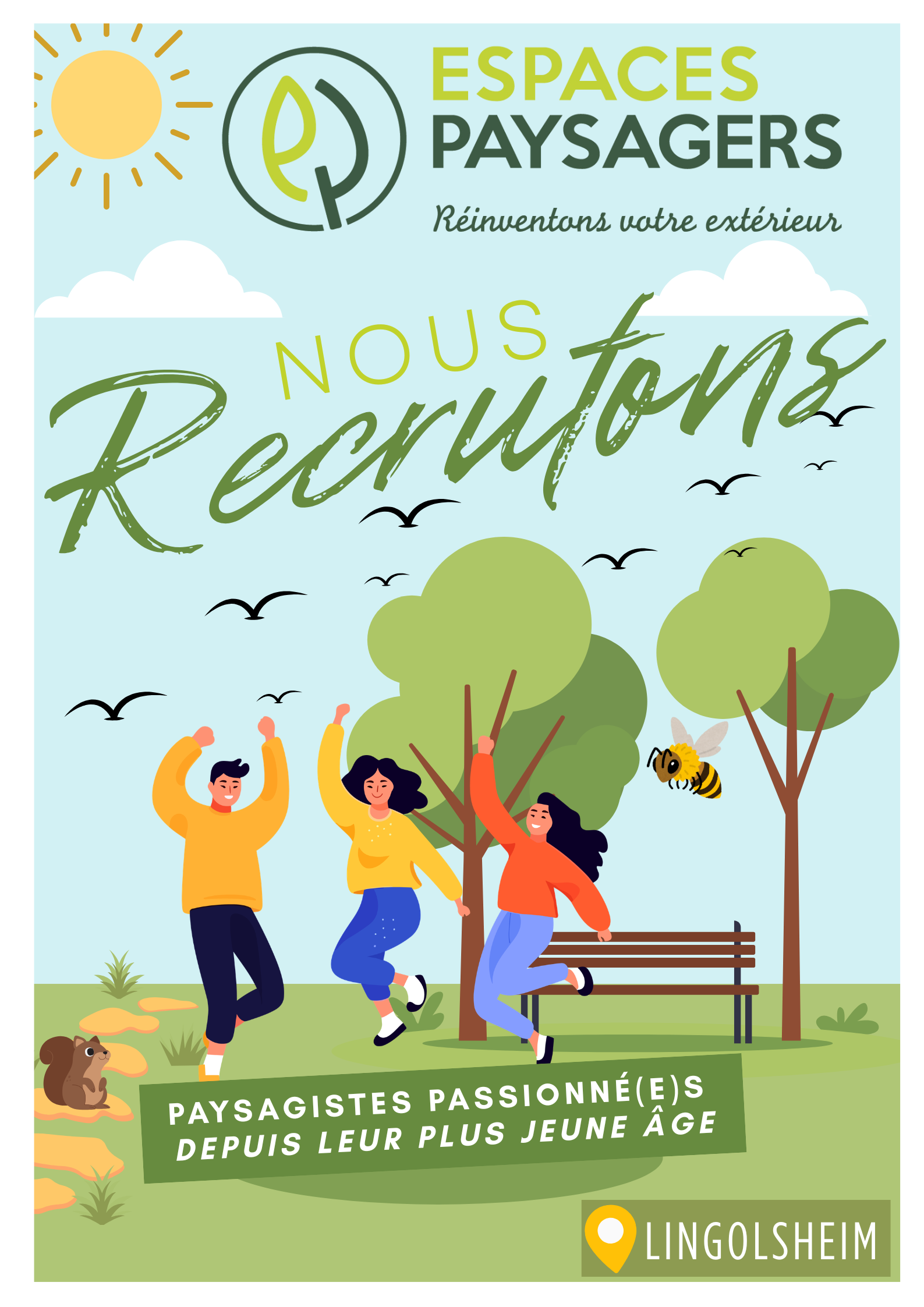 espaces paysagers recrute